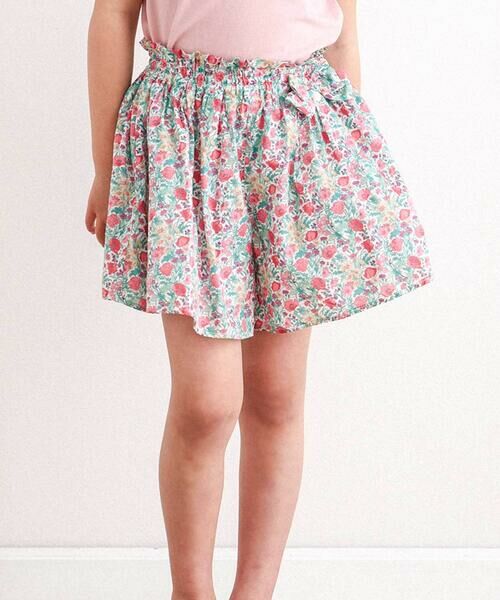 Tartine et Chocolat / タルティーヌ エ ショコラ ミニ・ひざ丈スカート | 【日本製】【お揃い】リバティFlorence May(フローレンスメイ)キュロット(90〜140cm)(ピンク系)