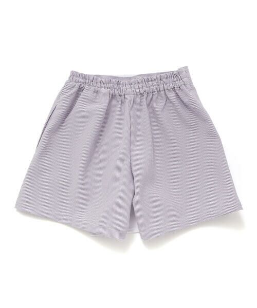 Tartine et Chocolat / タルティーヌ エ ショコラ その他パンツ | 【日本製】シアーサッカーストライプスカートパンツ(90〜140cm) | 詳細4