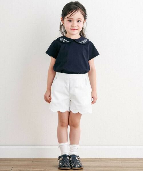 Tartine et Chocolat / タルティーヌ エ ショコラ ショート・ハーフ・半端丈パンツ | ピケストレッチショートパンツ(90〜140cm) | 詳細6