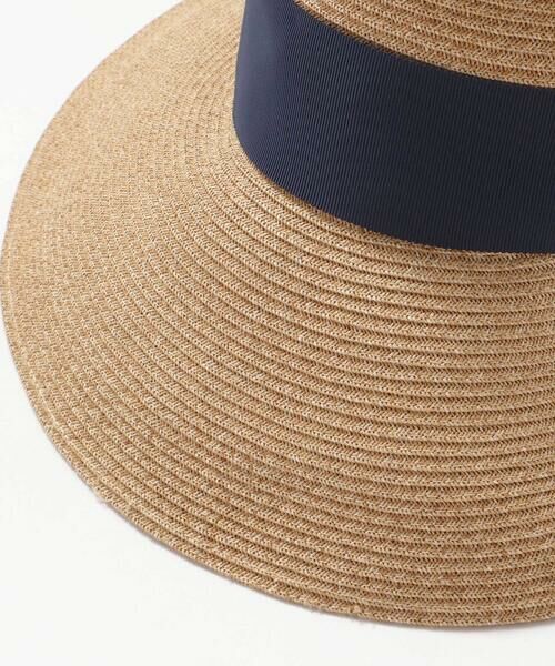 Tartine et Chocolat / タルティーヌ エ ショコラ ハット | 【UVカット】【お揃い】大きいリボン付きペーパーブレードハット(52〜56cm) | 詳細7