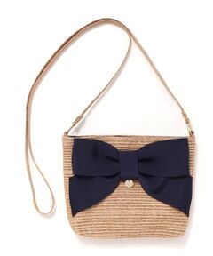 Tartine et Chocolat / タルティーヌ エ ショコラ ショルダーバッグ | 【お揃い】リボン付きペーパーブレードバッグ