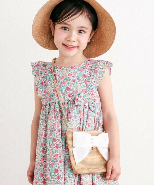 Tartine et Chocolat / タルティーヌ エ ショコラ ショルダーバッグ | 【お揃い】リボン付きペーパーブレードバッグ | 詳細1