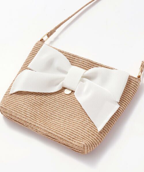Tartine et Chocolat / タルティーヌ エ ショコラ ショルダーバッグ | 【お揃い】リボン付きペーパーブレードバッグ | 詳細5