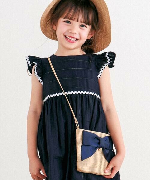 Tartine et Chocolat / タルティーヌ エ ショコラ ショルダーバッグ | 【お揃い】リボン付きペーパーブレードバッグ | 詳細11