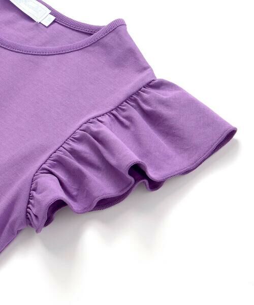 Tartine et Chocolat / タルティーヌ エ ショコラ Tシャツ | フラワープリント袖フリルTシャツ(90〜140cm) | 詳細13