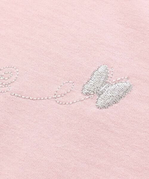 Tartine et Chocolat / タルティーヌ エ ショコラ Tシャツ | バタフライロゴ刺しゅうTシャツ(90〜140cm) | 詳細8