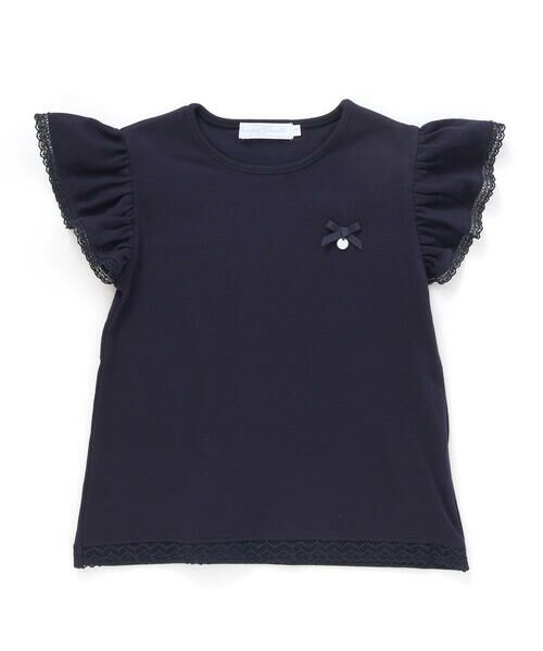 Tartine et Chocolat / タルティーヌ エ ショコラ Tシャツ | トーションレース袖フリルTシャツ(90〜140cm) | 詳細5