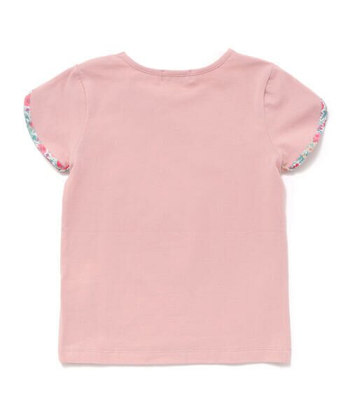 Tartine et Chocolat / タルティーヌ エ ショコラ Tシャツ | リバティプリント袖パイピングTシャツ(90〜140cm) | 詳細6