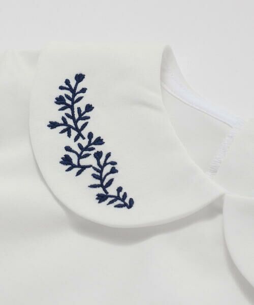 Tartine et Chocolat / タルティーヌ エ ショコラ Tシャツ | 丸襟刺しゅう半袖Tシャツ(90〜140cm) | 詳細3