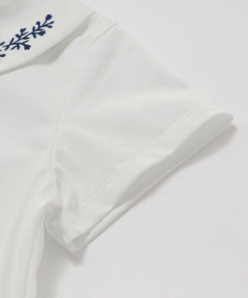 Tartine et Chocolat / タルティーヌ エ ショコラ Tシャツ | 丸襟刺しゅう半袖Tシャツ(90〜140cm) | 詳細4