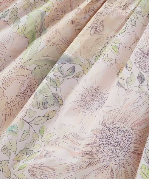 Tartine et Chocolat / タルティーヌ エ ショコラ ミニ丈・ひざ丈ワンピース | 【お揃い】リバティRose Xanthe(ローズザンジー)リップストップ丸襟ワンピース(90〜140cm) | 詳細8