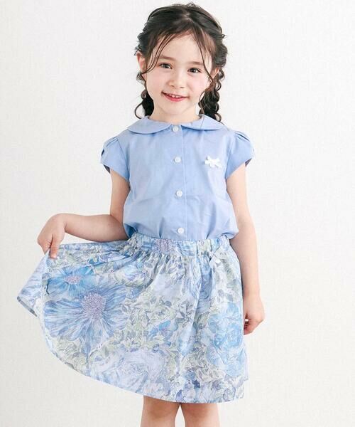 Tartine et Chocolat / タルティーヌ エ ショコラ シャツ・ブラウス | コットンポリエステルストレッチ丸襟ブラウス(100〜140cm) | 詳細2