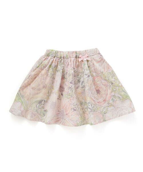 Tartine et Chocolat / タルティーヌ エ ショコラ ミニ・ひざ丈スカート | 【日本製】【お揃い】リバティRose Xanthe(ローズザンジー)インナーパンツ付きスカート(90〜140cm) | 詳細3