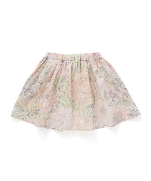Tartine et Chocolat / タルティーヌ エ ショコラ ミニ・ひざ丈スカート | 【日本製】【お揃い】リバティRose Xanthe(ローズザンジー)インナーパンツ付きスカート(90〜140cm) | 詳細4