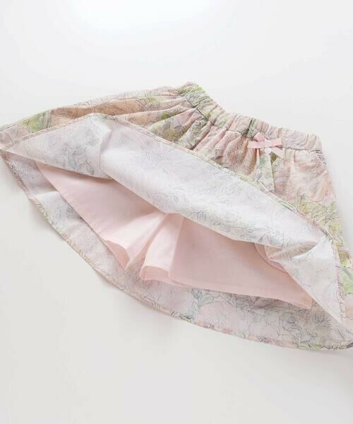 Tartine et Chocolat / タルティーヌ エ ショコラ ミニ・ひざ丈スカート | 【日本製】【お揃い】リバティRose Xanthe(ローズザンジー)インナーパンツ付きスカート(90〜140cm) | 詳細5