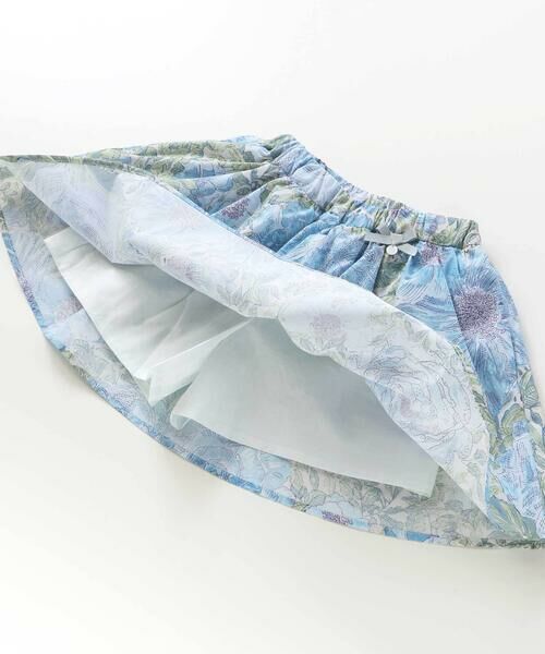 Tartine et Chocolat / タルティーヌ エ ショコラ ミニ・ひざ丈スカート | 【日本製】【お揃い】リバティRose Xanthe(ローズザンジー)インナーパンツ付きスカート(90〜140cm) | 詳細15