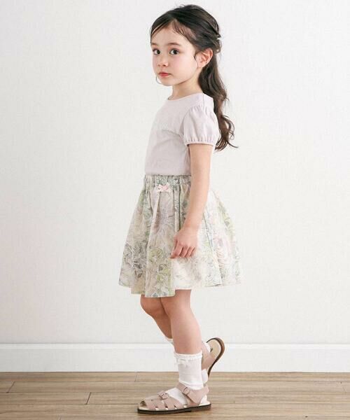 Tartine et Chocolat / タルティーヌ エ ショコラ Tシャツ | パールロゴパフスリーブTシャツ(90〜140cm) | 詳細2