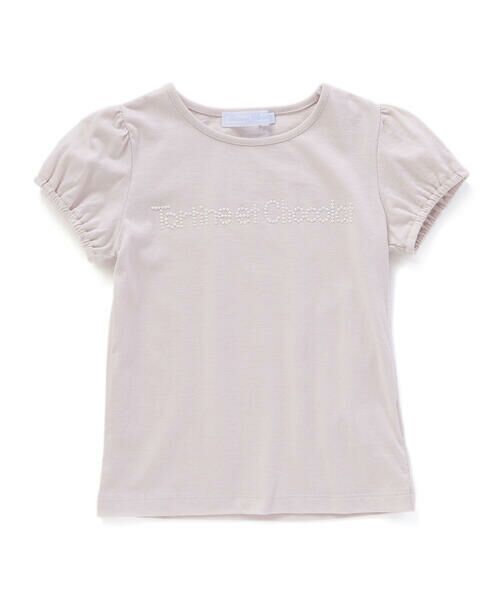 Tartine et Chocolat / タルティーヌ エ ショコラ Tシャツ | パールロゴパフスリーブTシャツ(90〜140cm) | 詳細5