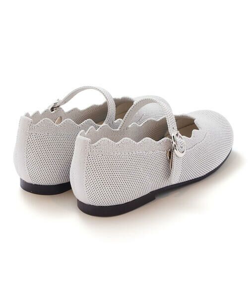 Tartine et Chocolat / タルティーヌ エ ショコラ スニーカー | 【日本製】ラメスカラップニットシューズ(16〜20cm) | 詳細1