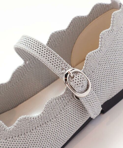 Tartine et Chocolat / タルティーヌ エ ショコラ スニーカー | 【日本製】ラメスカラップニットシューズ(16〜20cm) | 詳細5