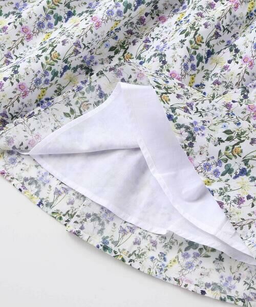 Tartine et Chocolat / タルティーヌ エ ショコラ ミニ丈・ひざ丈ワンピース | 【日本製】【お揃い】デジタルフラワープリント切替ワンピース(90~140cm) | 詳細13