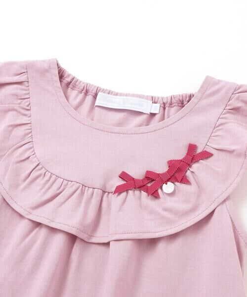 Tartine et Chocolat / タルティーヌ エ ショコラ ミニ丈・ひざ丈ワンピース | 【お揃い】サイロプレミアムフリルリボンワンピース(90~140cm) | 詳細2