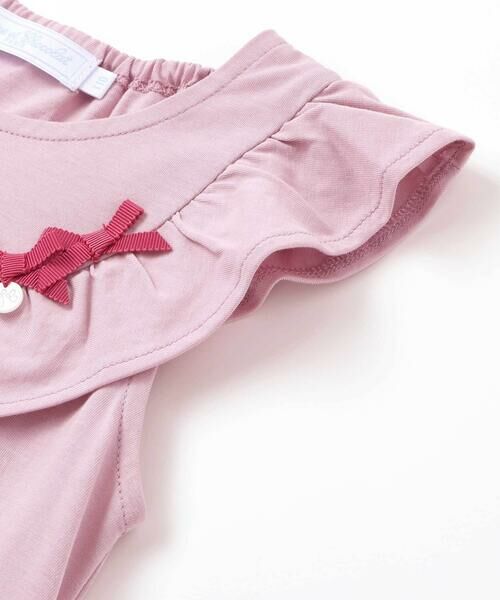 Tartine et Chocolat / タルティーヌ エ ショコラ ミニ丈・ひざ丈ワンピース | 【お揃い】サイロプレミアムフリルリボンワンピース(90~140cm) | 詳細4