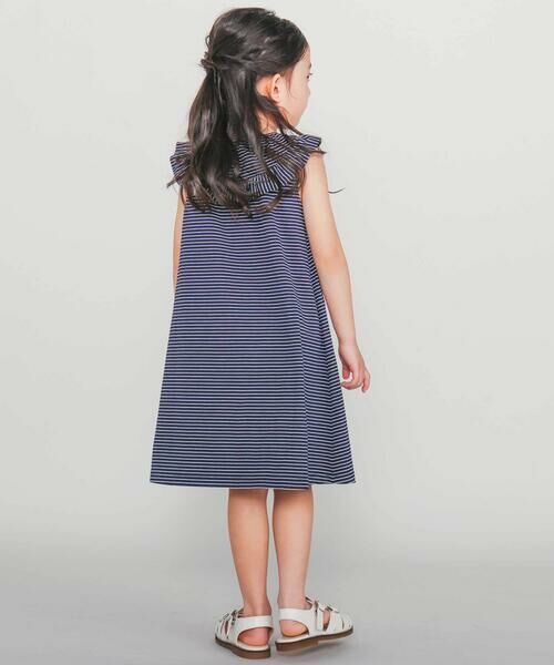 Tartine et Chocolat / タルティーヌ エ ショコラ ミニ丈・ひざ丈ワンピース | 【お揃い】サイロプレミアムフリルリボンワンピース(90~140cm) | 詳細11