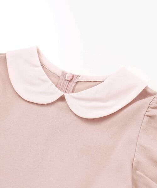 Tartine et Chocolat / タルティーヌ エ ショコラ ミニ丈・ひざ丈ワンピース | 【日本製】【お揃い】リバティMARINA'S MEADOW(マリナズ・メドゥ)丸襟半袖切り替えワンピース(100~140cm) | 詳細2