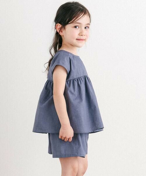 Tartine et Chocolat / タルティーヌ エ ショコラ セットアップ | リボン半袖切替ブラウス＋ハーフパンツ セットアップ(90~140cm) | 詳細7