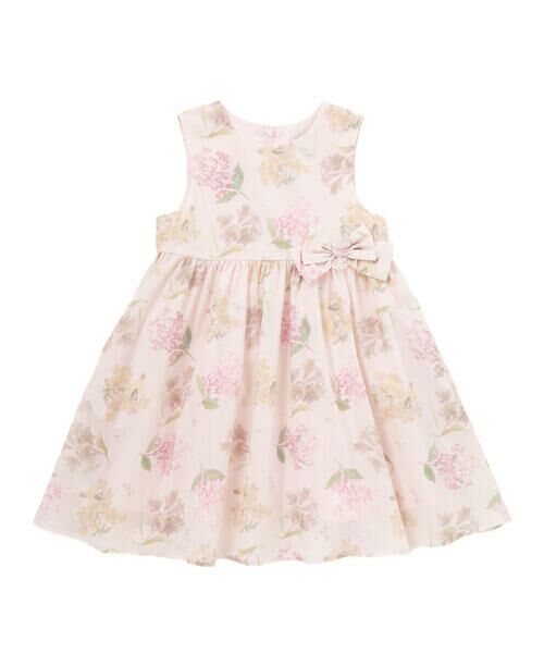 Tartine et Chocolat / タルティーヌ エ ショコラ ドレス | 【日本製】【お揃い】リバティMARINA'S MEADOW(マリナズ・メドゥ)ノースリーブリボンワンピース(90~140cm) | 詳細3