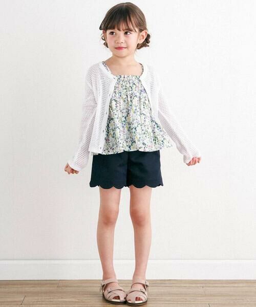 Tartine et Chocolat / タルティーヌ エ ショコラ シャツ・ブラウス | 【日本製】【お揃い】デジタルフラワープリントキャミソールブラウス(100~140cm) | 詳細2