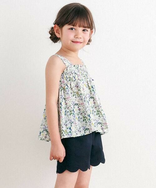 Tartine et Chocolat / タルティーヌ エ ショコラ シャツ・ブラウス | 【日本製】【お揃い】デジタルフラワープリントキャミソールブラウス(100~140cm) | 詳細3