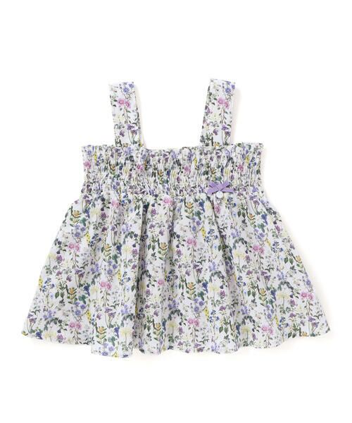 Tartine et Chocolat / タルティーヌ エ ショコラ シャツ・ブラウス | 【日本製】【お揃い】デジタルフラワープリントキャミソールブラウス(100~140cm) | 詳細4