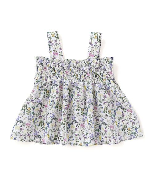 Tartine et Chocolat / タルティーヌ エ ショコラ シャツ・ブラウス | 【日本製】【お揃い】デジタルフラワープリントキャミソールブラウス(100~140cm) | 詳細5