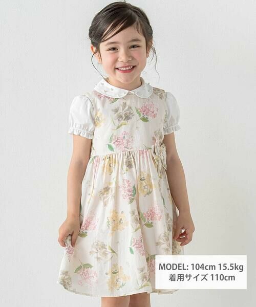 Tartine et Chocolat / タルティーヌ エ ショコラ シャツ・ブラウス | タイプライターパール襟ブラウス(90~140cm) | 詳細1