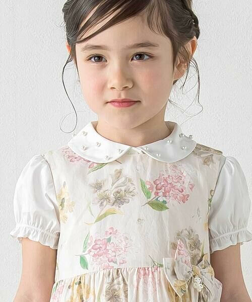 Tartine et Chocolat / タルティーヌ エ ショコラ シャツ・ブラウス | タイプライターパール襟ブラウス(90~140cm) | 詳細2