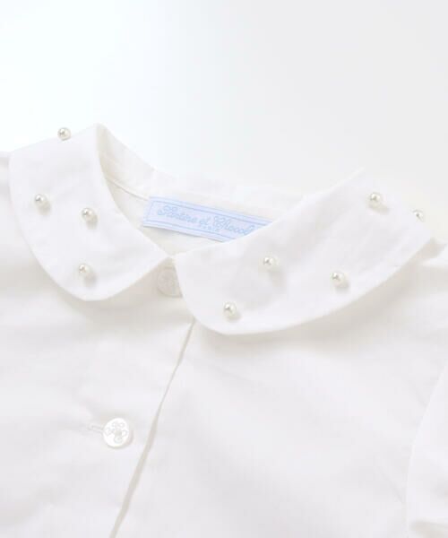 Tartine et Chocolat / タルティーヌ エ ショコラ シャツ・ブラウス | タイプライターパール襟ブラウス(90~140cm) | 詳細4