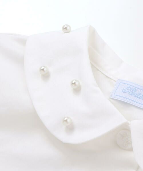 Tartine et Chocolat / タルティーヌ エ ショコラ シャツ・ブラウス | タイプライターパール襟ブラウス(90~140cm) | 詳細5