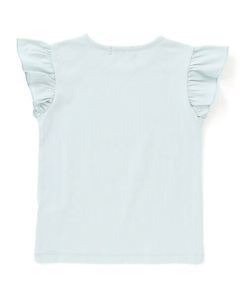 Tartine et Chocolat / タルティーヌ エ ショコラ Tシャツ | 麦わら女の子プリント袖フリルTシャツ(90~140cm) | 詳細2