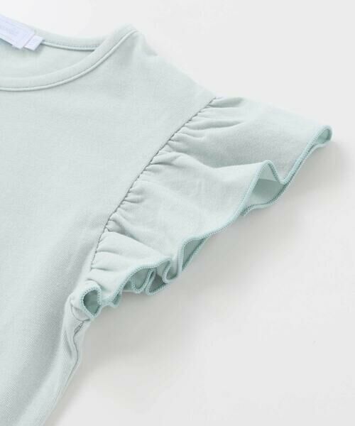 Tartine et Chocolat / タルティーヌ エ ショコラ Tシャツ | 麦わら女の子プリント袖フリルTシャツ(90~140cm) | 詳細5