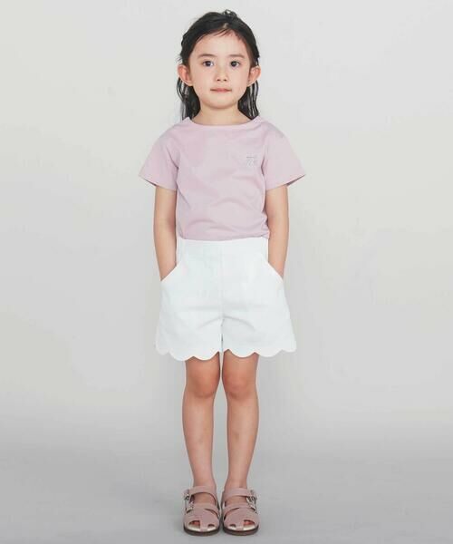 Tartine et Chocolat / タルティーヌ エ ショコラ Tシャツ | 【日本製】【お揃い】リボンラインストーンの半袖Tシャツ(90~140cm) | 詳細2