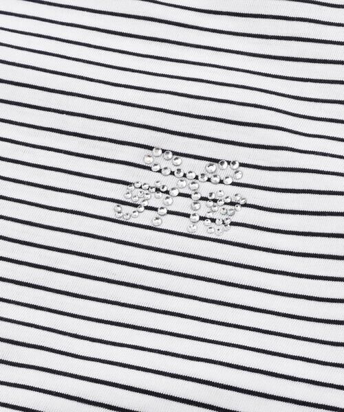 Tartine et Chocolat / タルティーヌ エ ショコラ Tシャツ | 【日本製】【お揃い】リボンラインストーンの半袖Tシャツ(90~140cm) | 詳細12