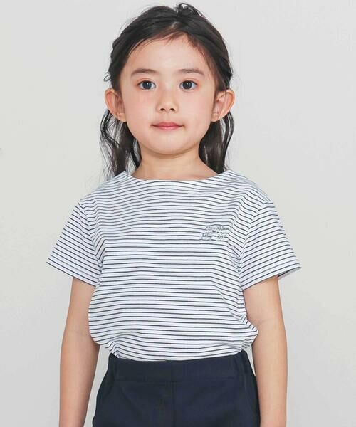 Tartine et Chocolat / タルティーヌ エ ショコラ Tシャツ | 【日本製】【お揃い】リボンラインストーンの半袖Tシャツ(90~140cm) | 詳細7