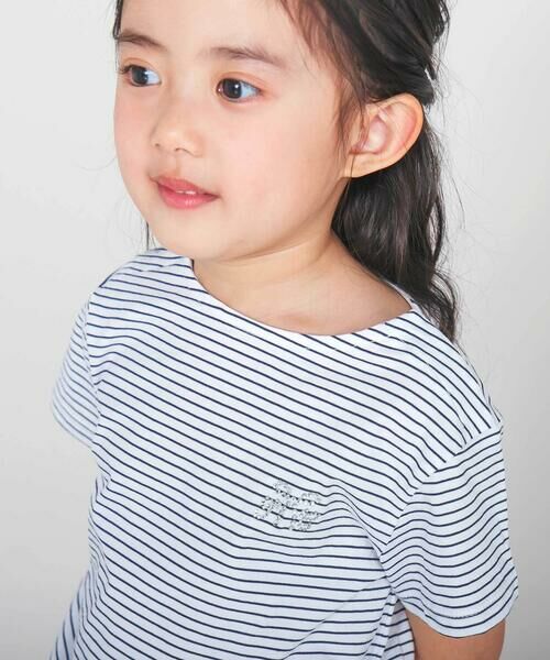 Tartine et Chocolat / タルティーヌ エ ショコラ Tシャツ | 【日本製】【お揃い】リボンラインストーンの半袖Tシャツ(90~140cm) | 詳細8