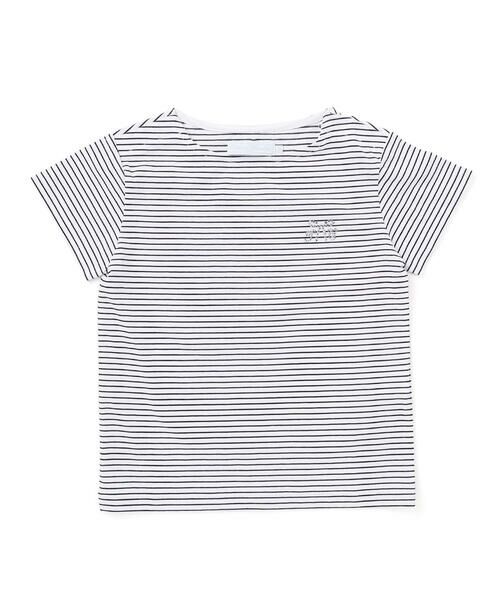 Tartine et Chocolat / タルティーヌ エ ショコラ Tシャツ | 【日本製】【お揃い】リボンラインストーンの半袖Tシャツ(90~140cm) | 詳細9