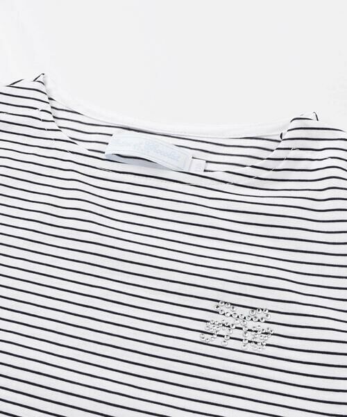 Tartine et Chocolat / タルティーヌ エ ショコラ Tシャツ | 【日本製】【お揃い】リボンラインストーンの半袖Tシャツ(90~140cm) | 詳細11