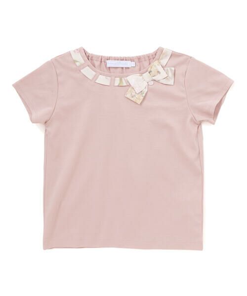 Tartine et Chocolat / タルティーヌ エ ショコラ Tシャツ | 【お揃い】リバティリボン半袖Tシャツ(100~140cm) | 詳細3