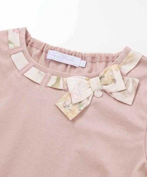 Tartine et Chocolat / タルティーヌ エ ショコラ Tシャツ | 【お揃い】リバティリボン半袖Tシャツ(100~140cm) | 詳細5