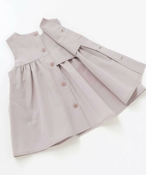 Tartine et Chocolat / タルティーヌ エ ショコラ セットアップ | 配色リボンテープべビースーツ（70〜90cm） | 詳細11